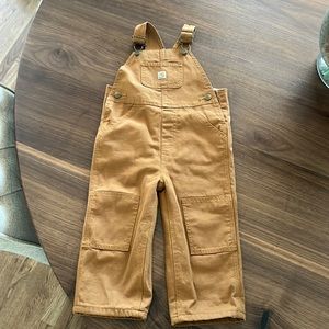 Flannel lined Carhartt Overalls